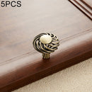 5 PCS 6109 Single Hole Classic Birdcage Shape Iron Cabinet Wardrobe Drawer Door Handle (Bronze)