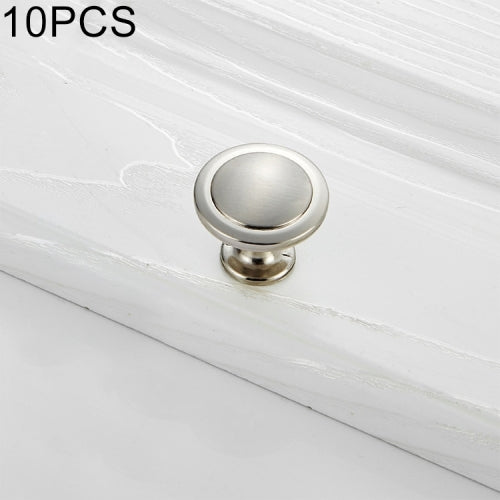 10 PCS 4003 White Single Hole Solid Zinc Alloy Round Handle for Cabinet Wardrobe Drawer Door