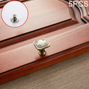 5 PCS 6200 Sub Cyan Single Hole Solid Zinc Alloy Cabinet Wardrobe Drawer Door Square Handle