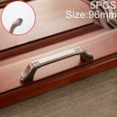 5 PCS 6202-96 Sub Red Zinc Alloy Cabinet Wardrobe Drawer Door Handle, Hole Spacing: 96mm