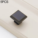 5 PCS 6609 Single Hole American Style Black Brass Drawer Cabinet Handle