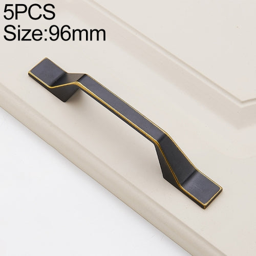 5 PCS 6615_96 American Style Black Brass Drawer Cabinet Handle