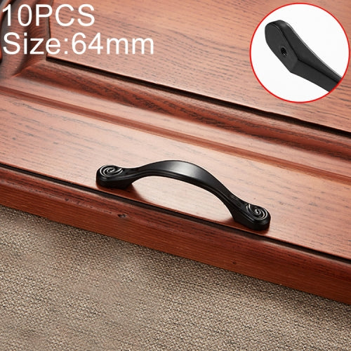 10 PCS 4041-64 Simple Archaistic Zinc Alloy Handle for Cabinet Wardrobe Drawer Door, Hole Spacing: 64mm