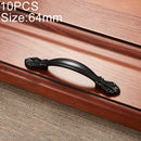 10 PCS 6032A-64 Simple Archaistic Zinc Alloy Handle for Cabinet Wardrobe Drawer Door, Hole Spacing: 64mm
