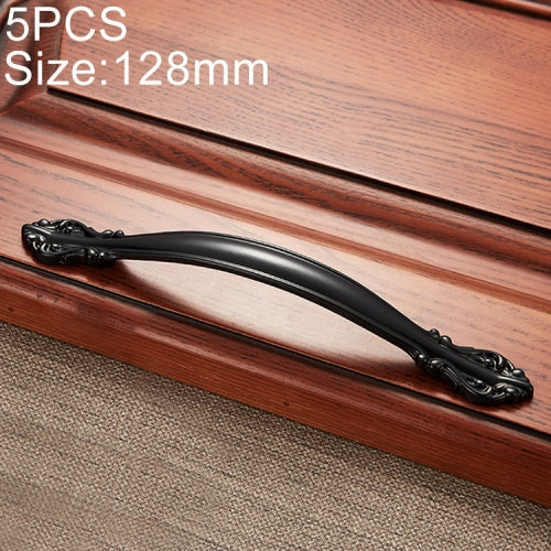 5 PCS 6032A-128 Simple Archaistic Zinc Alloy Handle for Cabinet Wardrobe Drawer Door, Hole Spacing: 128mm