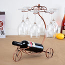 Dining Bar Wine Cabinet Fashion Creative Wrought Iron Decorations Six Wine Glasses Rack Wine Rack