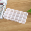 Plastic Organizer Container Storage Box 18 Slots Removable Grid Compartment for Jewelry Earring Fishing Hook Small Accessories