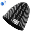 Bluetooth Warm Stripe Knit Hat, Supports Phone Answering & Bluetooth Photo Taking & Music Playing