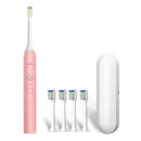 Ximalong 15 Cleaning Modes IPX7 Waterproof USB Charger Sonic Electric Toothbrush (Pink)