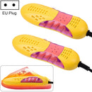Multifunctional Household Cartoon Dehumidification Deodorization Shoe Warmer Dryer with Lighting, EU Plug(Yellow)