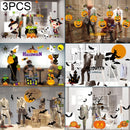 3 PCS Halloween Decorations PVC Personalized DIY Glass Electrostatic Stickers, Random Style Delivery