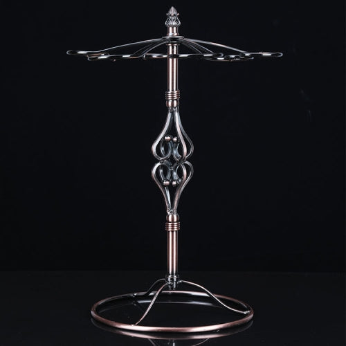 Iron Hanging Wine Glass Shelf Drain Rack Four Heart Cup Holder
