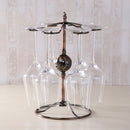 Iron Hanging Wine Glass Shelf Drain Rack Pearl Shape Cup Holder