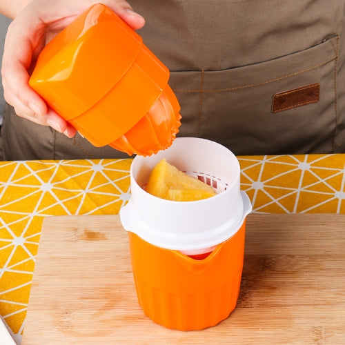 D566 Household ABS Manual Juice Cup Squeezer Fruit Reamers(Orange)