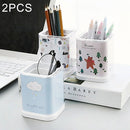 2 PCS Creative Fashion Desktop Storage Box Stationery Cosmetics Storage Box, Random Style Delivery