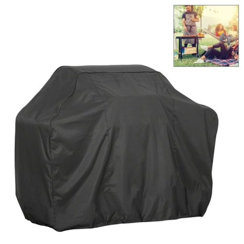 Outdoor Anti-UV Waterproof Dust-proof 210D Oxford Cloth BBQ Square Protective Bag Charcoal Barbeque Grill Cover, Size: 100x60x150cm(Black)