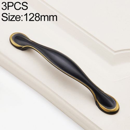 3 PCS 6591_128 Black Brass Antique Drawer Gradevin Cabinet Handle
