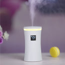 Small-OS 2W Slim Waist Humidifier Moisture Meter Moisturizing Instrument with LED Night Light, Water Tank Capacity: 230ml(White)