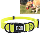 PVC Material Waterproof Adjustable Dual Loop Pet Dogs Collar, Suitable for Ferocious Dogs, Size: L, Collar Size: 39-63 cm (Yellow)