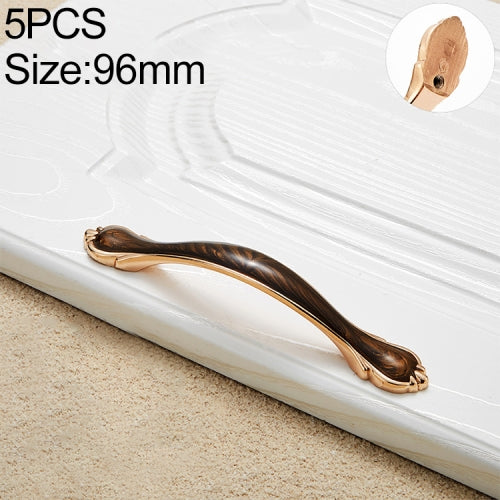 5 PCS 6588_96 Black Walnut Drawer Cabinet Handle
