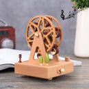 Round Ferris Wheel Shape Home Decor Originality Wooden Musical Boxes