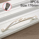3 PCS 6055-128 Stainless Steel Electroplated Cabinet Handle (Gold + Silver)