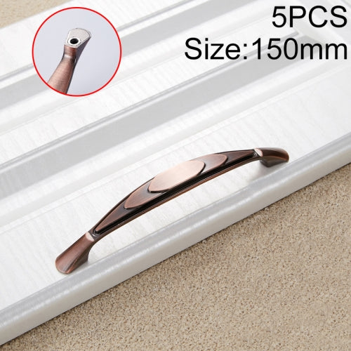 5 PCS 6063-128 Zinc Alloy Classic Cabinet Handle (Red)