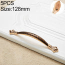 5 PCS 6589_128 Black Walnut Drawer Cabinet Handle