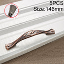 5 PCS 6055-96 Stainless Steel Electroplated Cabinet Handle (Red)