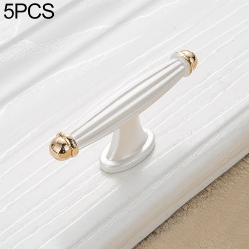5 PCS 6064 Single Hole Thickened Drawer Cabinet Handle (Gold + Silver)