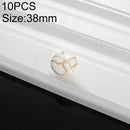 10 PCS 5083 Big Stone Pattern Single Hole Ceramic Cabinet Handle