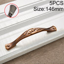 5 PCS 6055-96 Stainless Steel Electroplated Cabinet Handle (Coffee)
