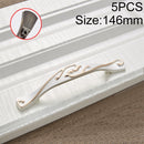 5 PCS 6055-96 Stainless Steel Electroplated Cabinet Handle (Gold + Silver)