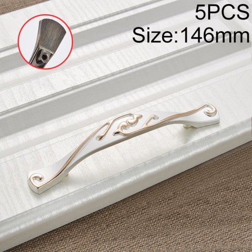 5 PCS 6055-96 Stainless Steel Electroplated Cabinet Handle (Gold + Silver)