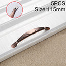 5 PCS 6063-96 Zinc Alloy Classic Cabinet Handle (Red)