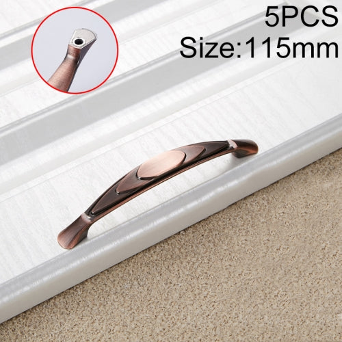 5 PCS 6063-96 Zinc Alloy Classic Cabinet Handle (Red)