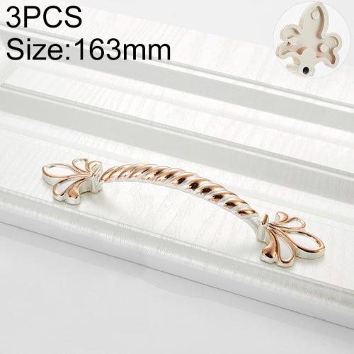 3 PCS 6062-96 Gold + Silver Drawer Cabinet Handle