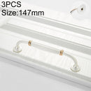 3 PCS 6064-128 Gold + Silver Drawer Cabinet Handle