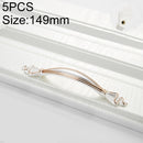 5 PCS 6543-96 Gold + Silver Drawer Cabinet Handle