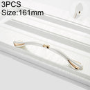 3 PCS 6555-128 Gold + Silver Drawer Cabinet Handle
