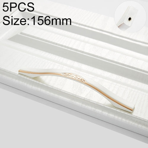 5 PCS 6555-128 Gold + Silver Drawer Cabinet Handle