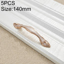5 PCS 6566-96 Exquisite European Style Royal Gem Drawer Cabinet Handle (White)