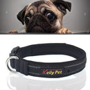 Pet Dogs Polyester Reflective Breathable Pets Collar Traction Lead Leash, Size: S, 2.0*35*40cm (Black)