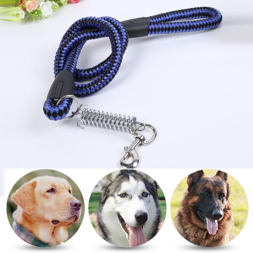 Pet Dogs PP Cruciferae Cushion Round Rope Nylon Neoprene Padding Pets Traction Lead Leash, Size: 1.5*120cm(Blue)