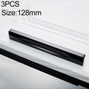 3 PCS 2058_128 Space Aluminum Closet Cabinet Handle (Black)