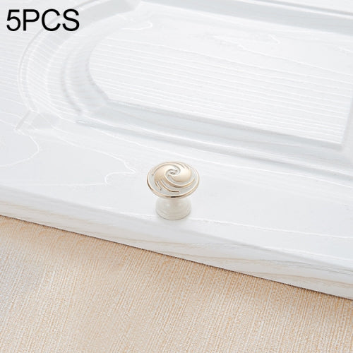 5 PCS 6039 Single Hole Ivory Cabinet Wardrobe Handle
