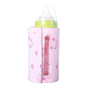Visible Window Baby Milk Bottle Warmer Winter Constant Temperature Heating USB Portable Insulation Bag(Pink)