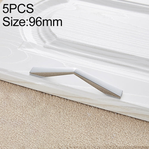 5 PCS 4068_96 Bright Chrome Zinc Alloy Polished Bathroom Cabinet Handle
