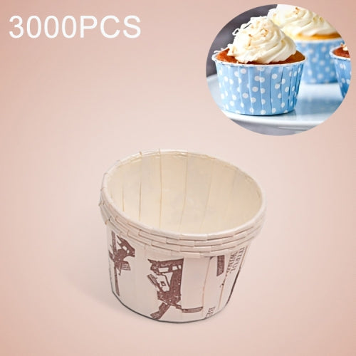 3000 PCS Windmill Pattern Round Lamination Cake Cup Muffin Cases Chocolate Cupcake Liner Baking Cup, Size: 6.8 x 5 x 3.9cm