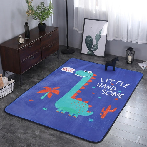 Dinosaur Pattern Rectangular Polyester Anti-skid Household Carpet Yoga Mat, Size: 200cm x 150cm